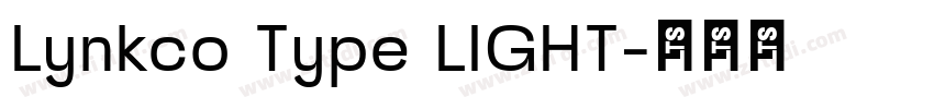 Lynkco Type LIGHT字体转换